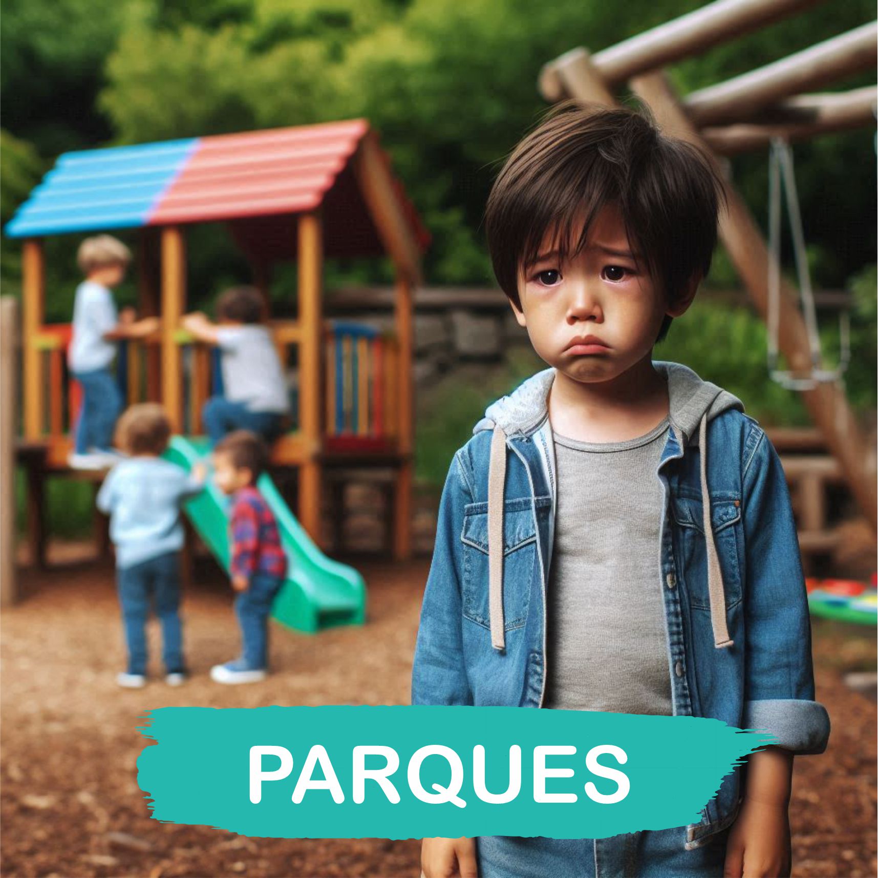 Filhos Criança perdida no parque